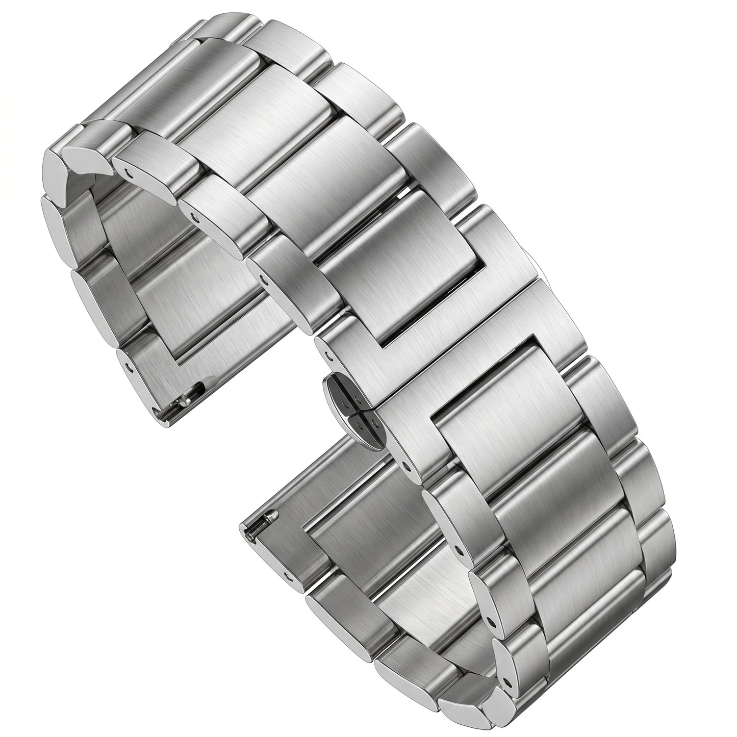 Correa de reloj de acero inoxidable sólido, pulsera de Metal de 18, 20, 21, 22, 23 y 24mm, correa de repuesto para hombre y mujer, accesorios para pulsera