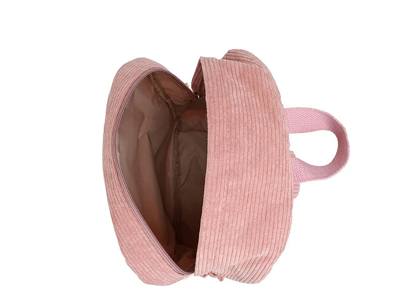 Mochila escolar personalizada, nuevas mochilas de moda para niños, estudiantes, pana, nombre único, bolsas de viaje de gran capacidad, mochila de senderismo