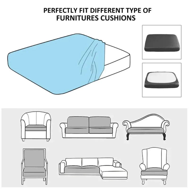 Fundas para cojines de asiento de sofá de terciopelo elástico para sala de estar, cojín Chaise Longue, fundas de sofá para muebles en forma de L de esquina de lujo