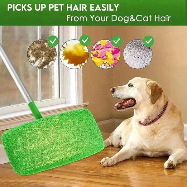 Juego de fundas para fregona ecológicas: paquete de 6 almohadillas planas lavables para fregar, fregar en húmedo y recoger el pelo de mascotas, alternativa reutilizable