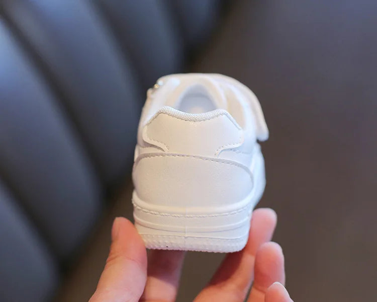Zapatillas, zapato para niña, primavera Otoño, zapato blanco para niño, zapato informal para correr para niño, zapatillas de suela blanda antideslizantes, tenis para niño, artículo superventas