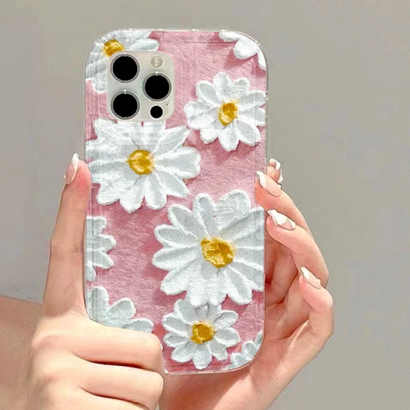 Fundas de teléfono transparentes para iPhone 13, Funda para iPhone 17 Air 16e 15 16 12 11 14 13 Pro Max, Funda de silicona suave con corazón de amor a prueba de golpes