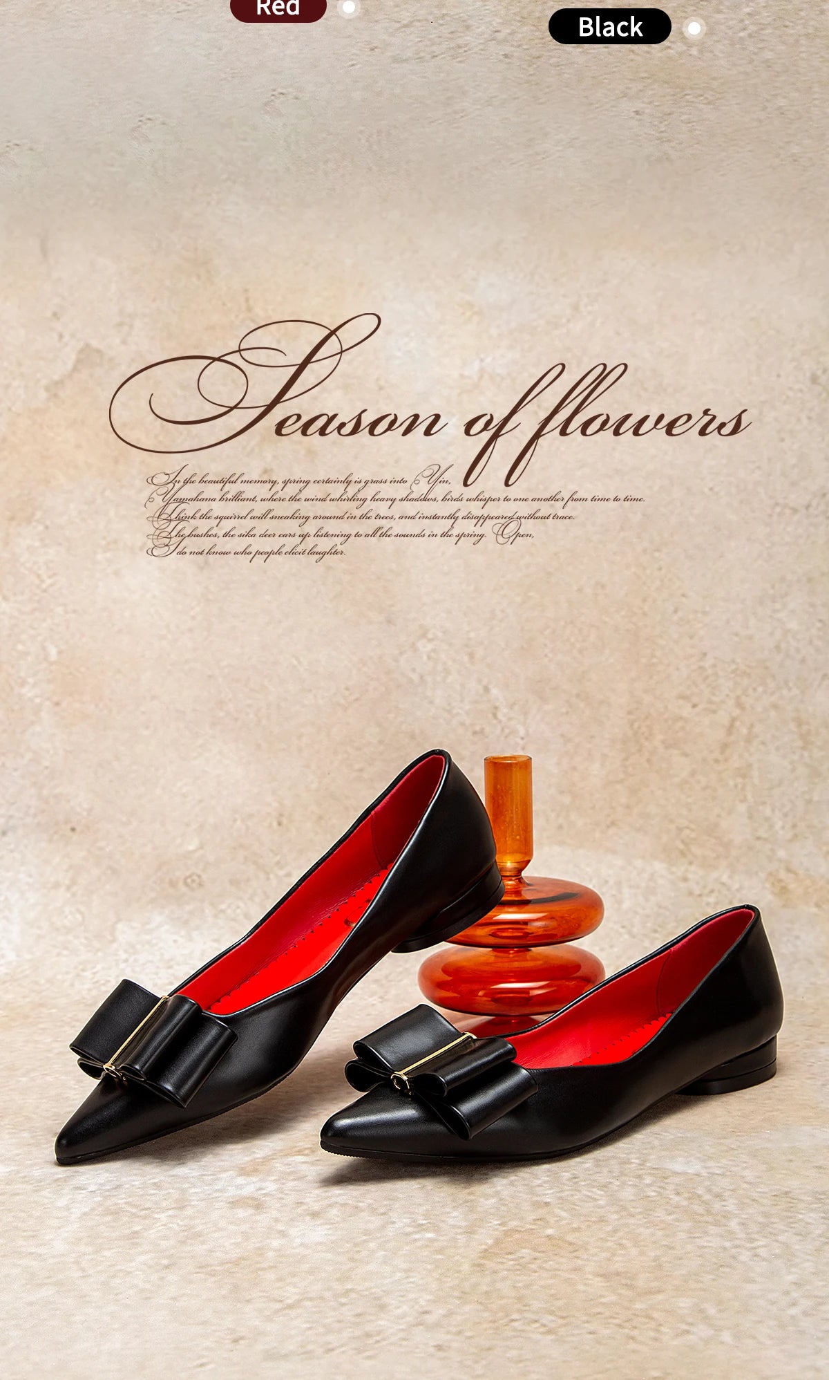 CHCH Zapatos planos para mujer Nuevos zapatos de negocios con lazo puntiagudo negro Zapatos cómodos para ir al trabajo para mujer