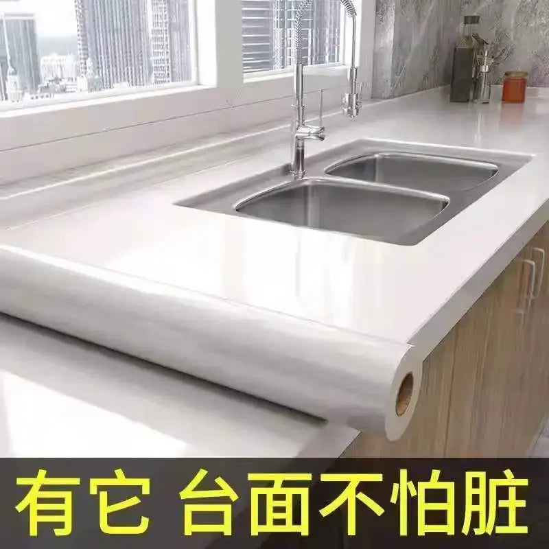 Papel tapiz adhesivo de pared de 80cm de ancho, lámina impermeable a prueba de aceite, pegatina decorativa de mármol, papel decorativo para renovación de baño y cocina