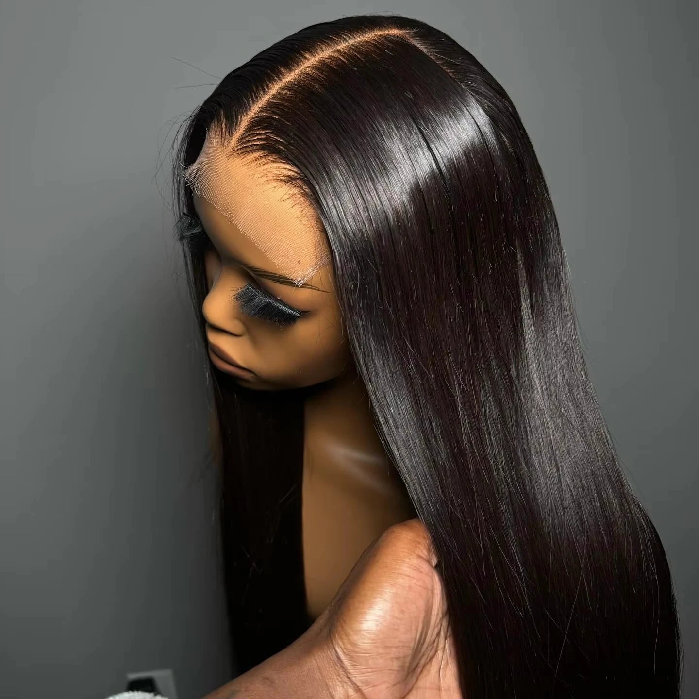 Pelucas de cabello humano liso de 250 densidades, 13x6, 32 y 30 pulgadas, peluca frontal de encaje transparente HD, cabello humano brasileño real para mujeres