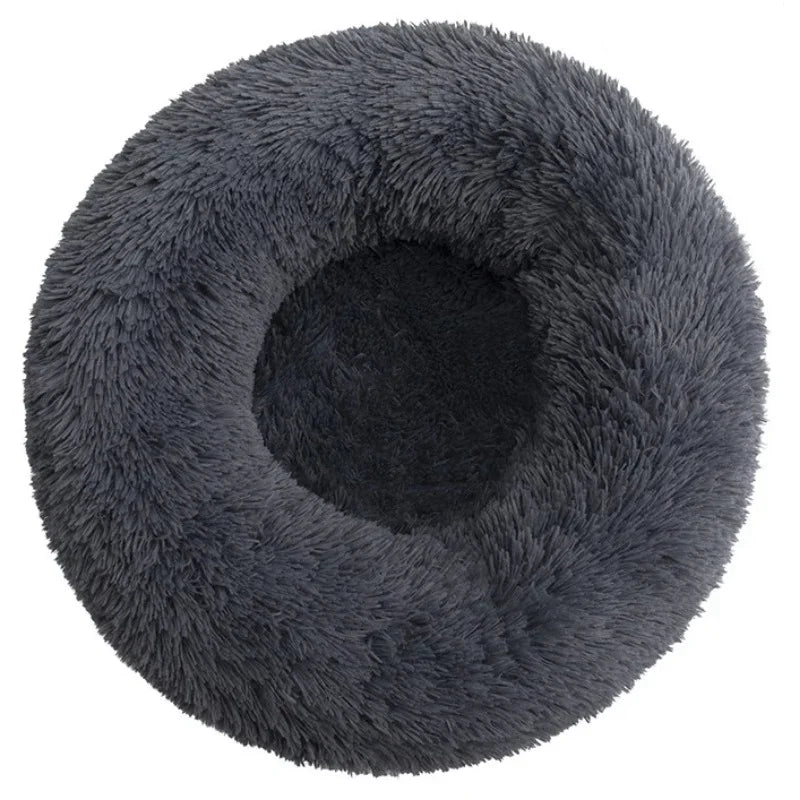 Cama redonda para mascotas de 40-90cm y 6 tamaños, cama para perros grandes, cama para gatos súper suave, casa para perros de peluche para perros medianos, casa para dormir cálido en invierno