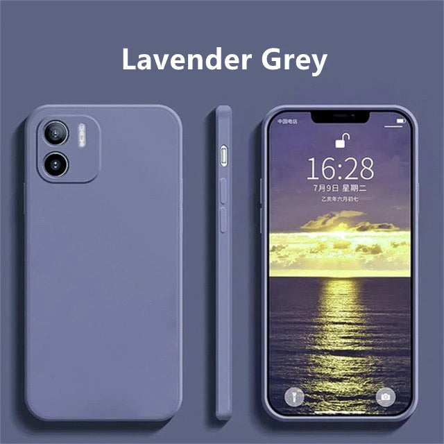 Funda para Redmi A1, Carcasa para Xiaomi Redmi A2 A1, Funda Protectora Original de Silicona Líquida Suave TPU para Teléfono Redmi A1