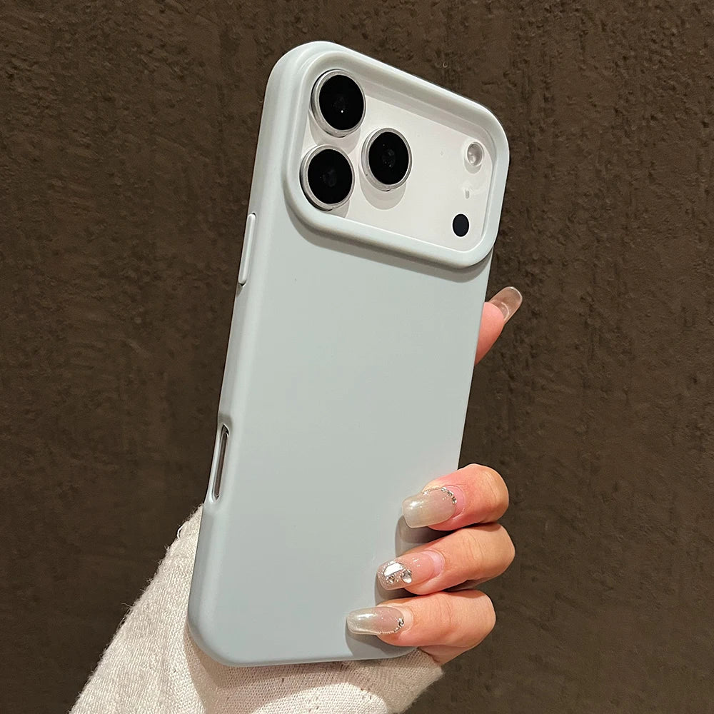 Funda protectora de silicona de Color caramelo para iPhone 17 Pro Max 17 Air 17 Pro, funda trasera de TPU suave mate a prueba de golpes