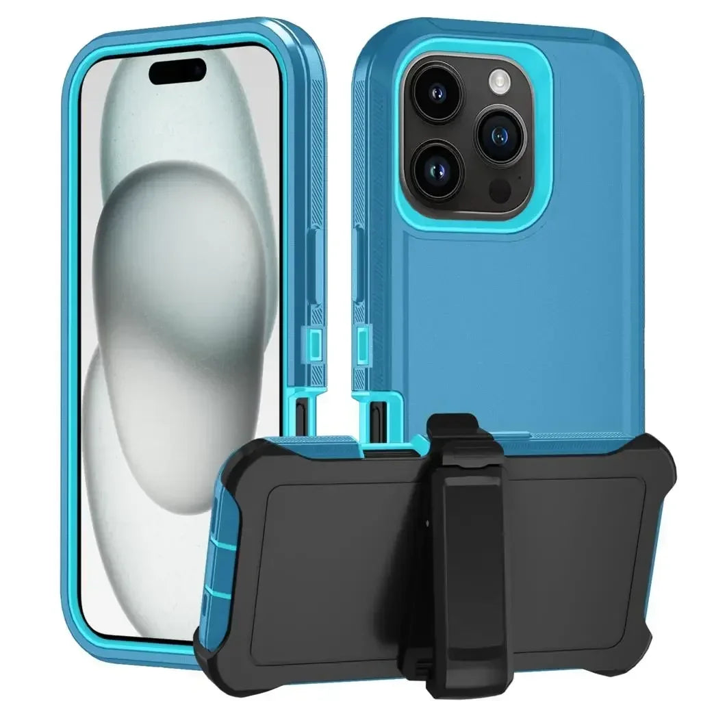 Otter Armor Box-funda de teléfono Defender a prueba de golpes para Iphone 16 11 12 13 14 15 Pro Max XSMAX 7 8 SE2 16E, funda trasera dura con Clip
