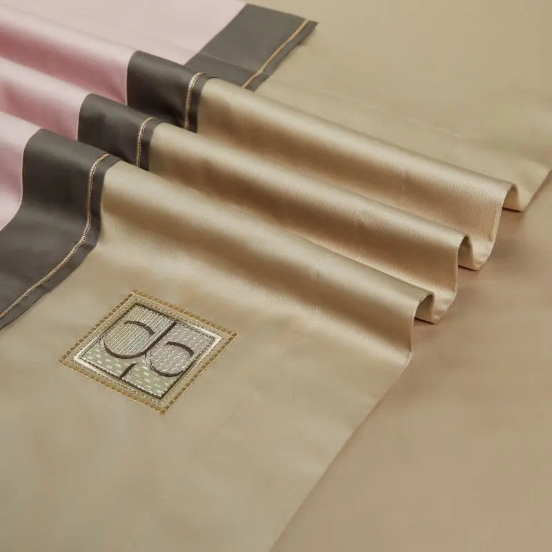 Juego de Ropa de Cama de Lujo de 4/7 Piezas, 1000 Hilos, Algodón Egipcio, Bordado, Tamaño Queen/King, Incluye Funda Nórdica, Sábana/Sábana Ajustable y Fundas de Almohada