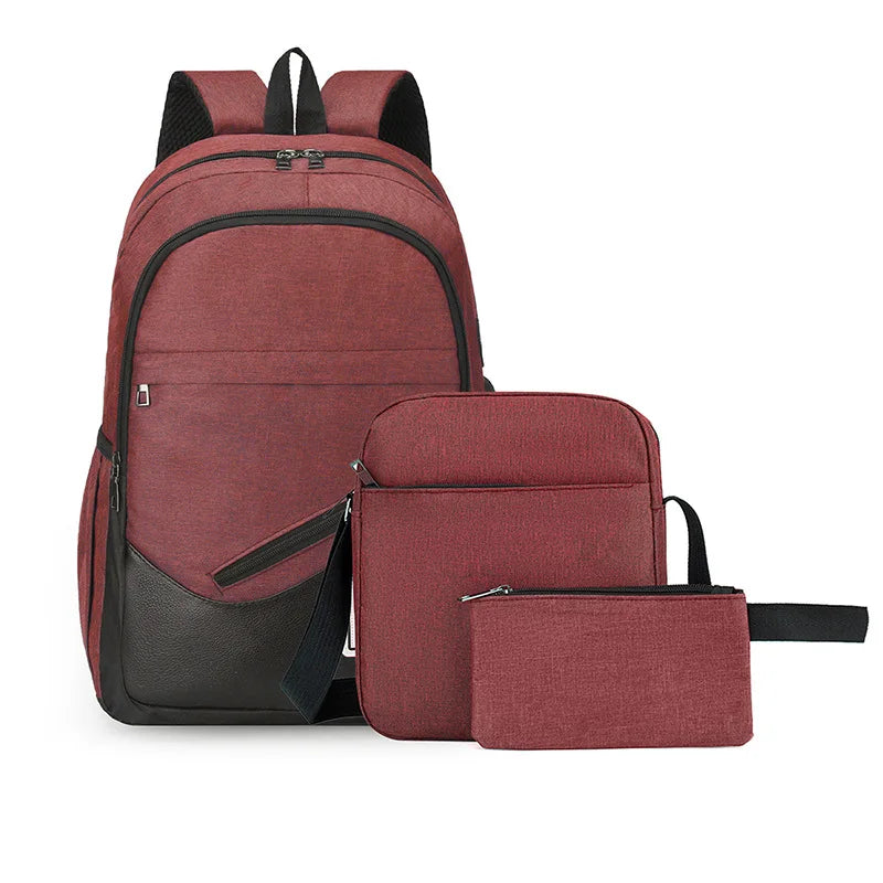 Conjunto de mochila para niños de 3 uds., mochilas de vuelta a la escuela para niñas, niños, estudiantes, mochilas para niños de primaria, bolsa de viaje de moda con carga USB