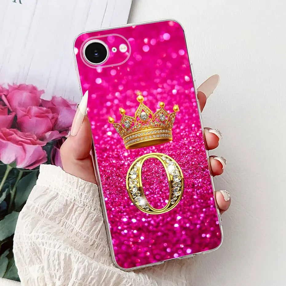 Funda de teléfono con letras a la moda para iPhone 16e SE (2025), funda trasera de silicona suave TPU para iPhone SE 2025, fundas para iPhone16e, parachoques