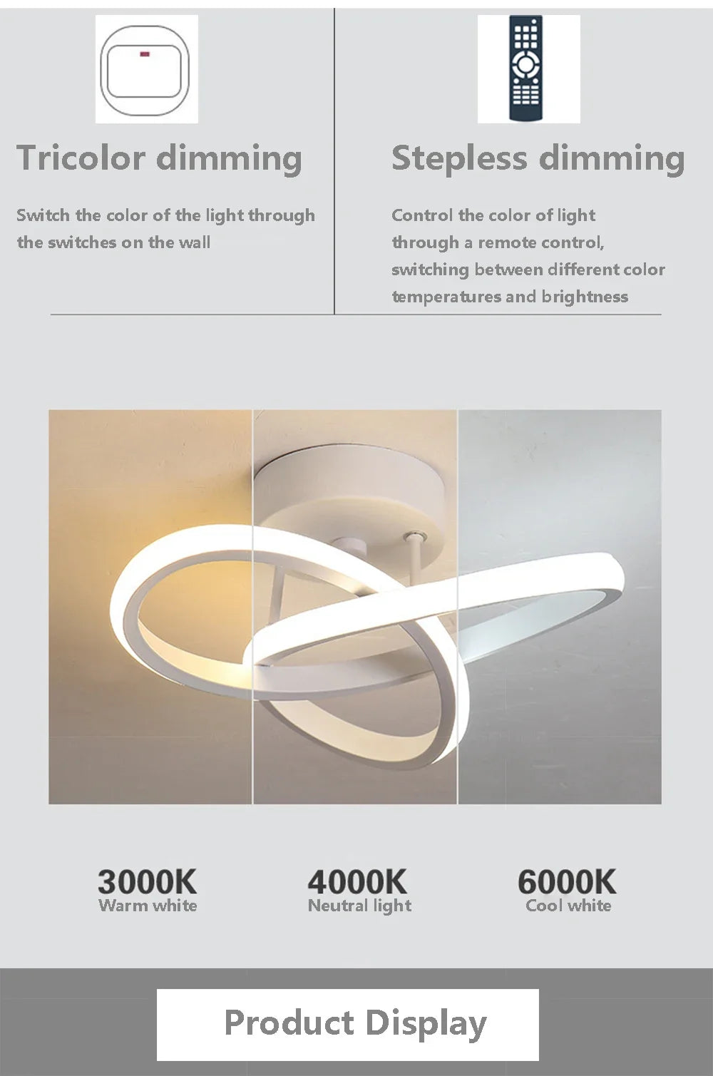 Lámpara de techo LED moderna, lámparas Led para pasillo, escalera, balcón, guardarropa, entrada, pasillo de Hotel, decoración del hogar, brillo de iluminación Led