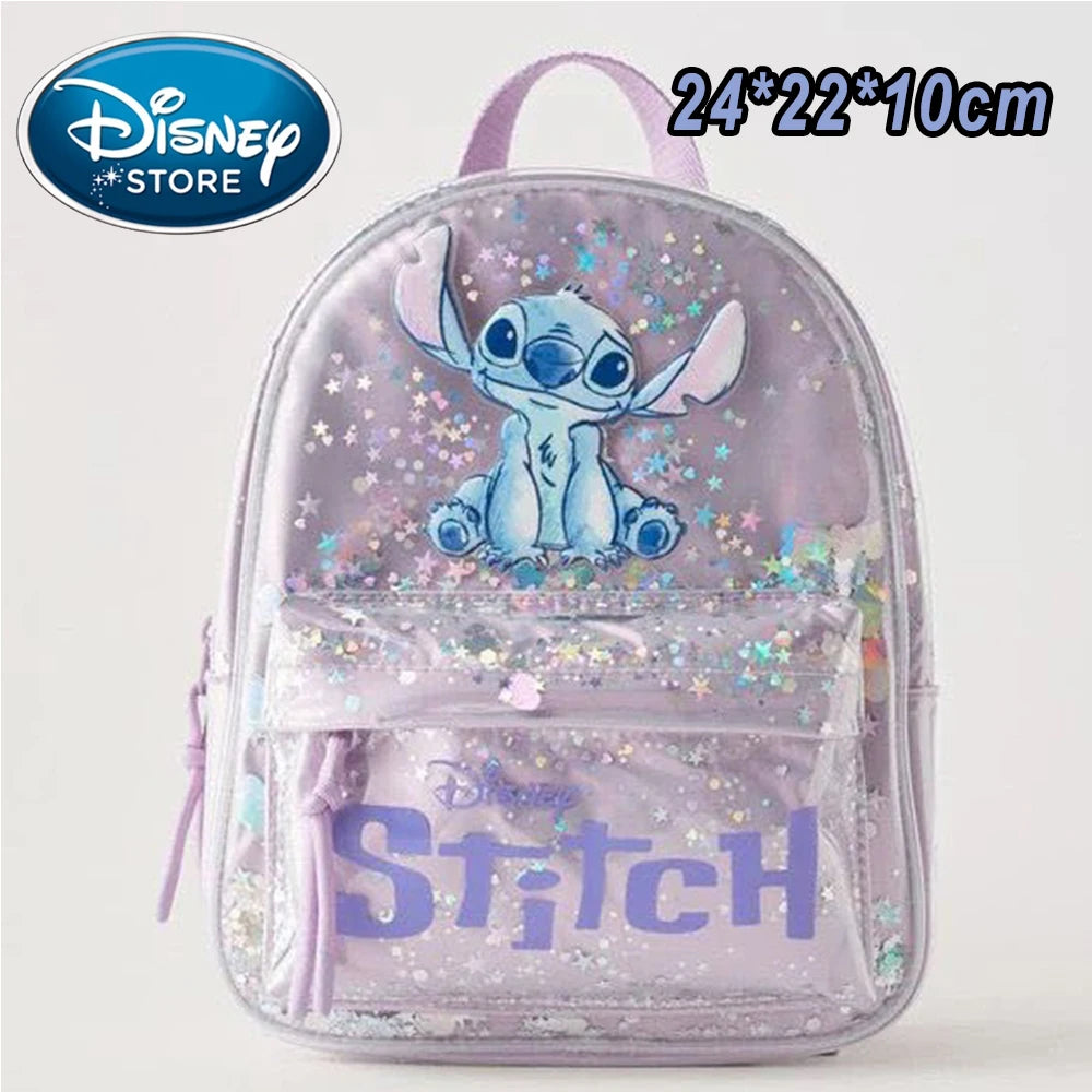 Mochila de Peluche Stitch 2026, Mochila Escolar Japonesa Azul con Diseño Divertido de Stitch, Mochila de Gran Capacidad para Estudiantes, Bolsa de Jardín de Infancia, Regalo para Niños
