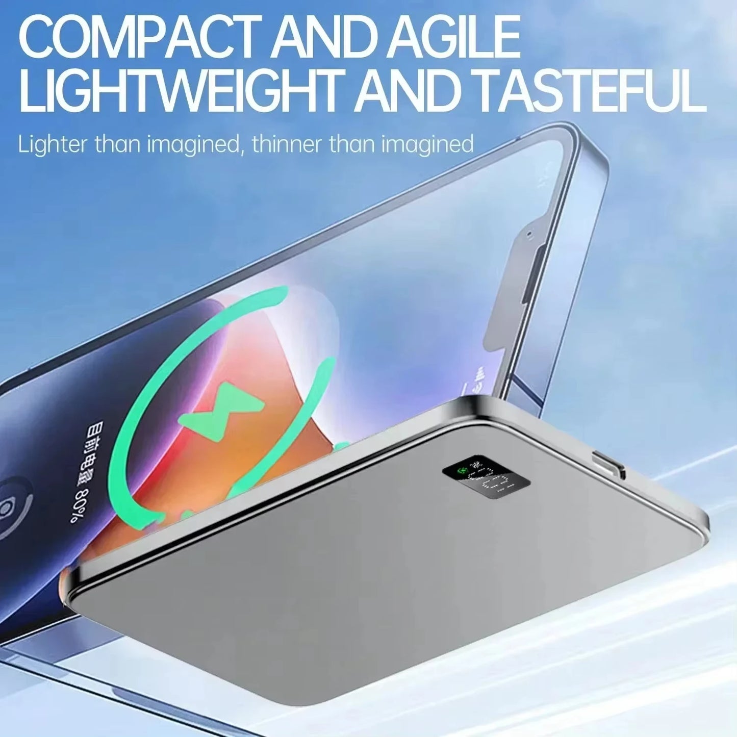 Batería Externa Magnética Inalámbrica Lenovo PD22.5W de Carga Súper Rápida Magsafe de 50000 mAh para Múltiples Teléfonos Inteligentes