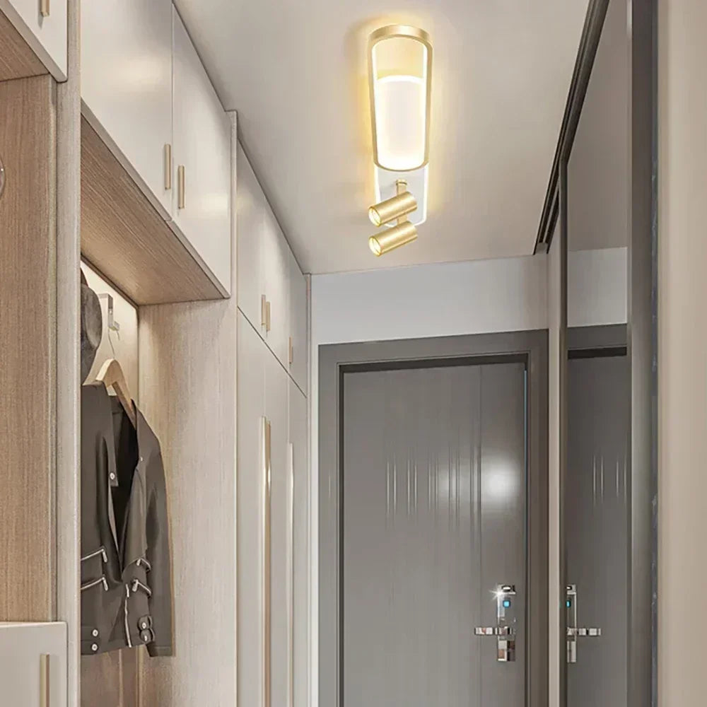 Luces de techo LED modernas con foco, candelabro de pasillo para sala de estar, pasillo, guardarropa, accesorios de iluminación interior para el hogar