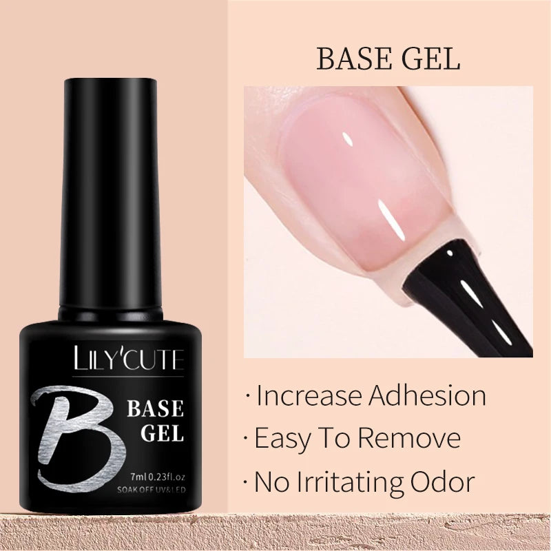 LILYCUTE-esmalte en Gel para uñas, barniz semipermanente para manicura, con LED UV, 129 colores, 7ML