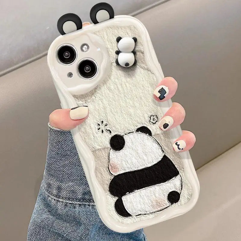 Funda de teléfono para OPPO Realme C35 C55 C21Y C25Y C11 C33 C31 C20 C21 C12 C15 C25 C30 C30S C25S C2 5 5i 5s 6i funda lindo oso 3D