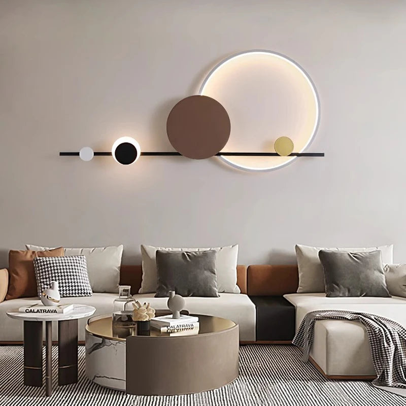 Lámpara LED de pared moderna, ambiente para candelabro de sala de estar, comedor, dormitorio, Hotel, salón, escaleras, pasillo, accesorio de iluminación para decoración del hogar