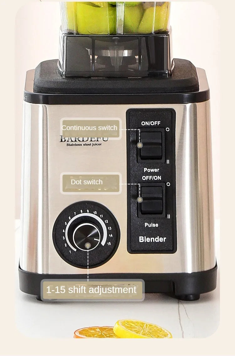 Licuadora de acero inoxidable 6 en 1, 220V, 3L, gran capacidad, corte de verduras y trituradores, picadora de ensalada, picadora de carne, exprimidor