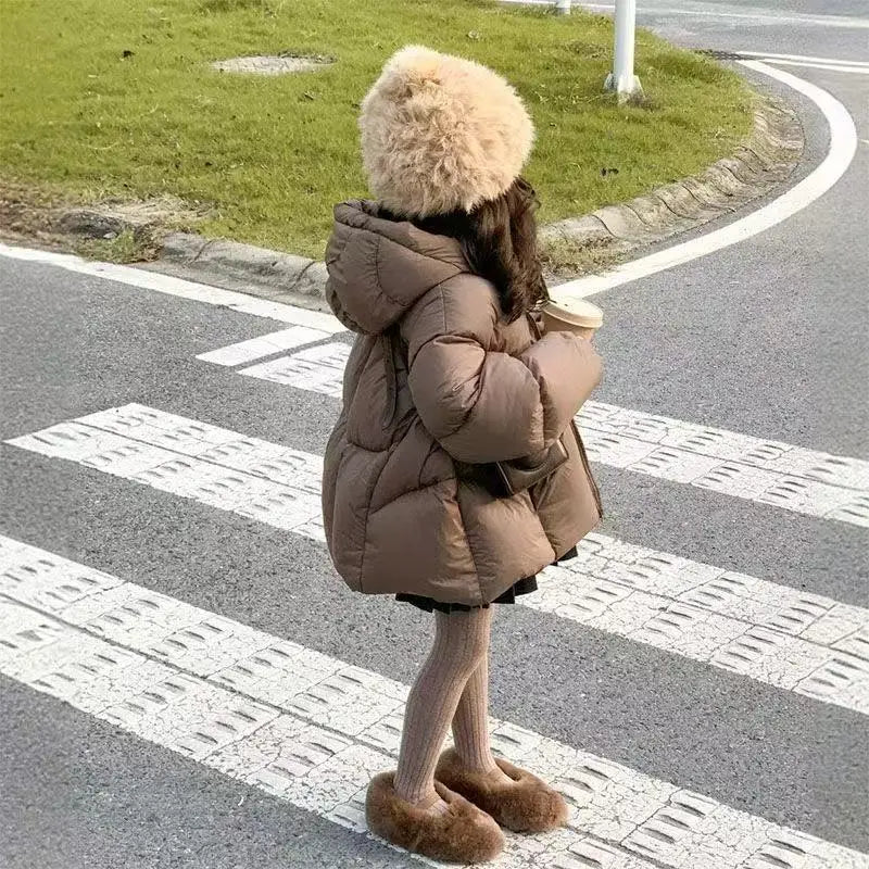 Chaqueta de plumón para bebé para niña, Chaqueta de algodón para niño, ropa acolchada de algodón grueso, Top para niño, novedad de invierno