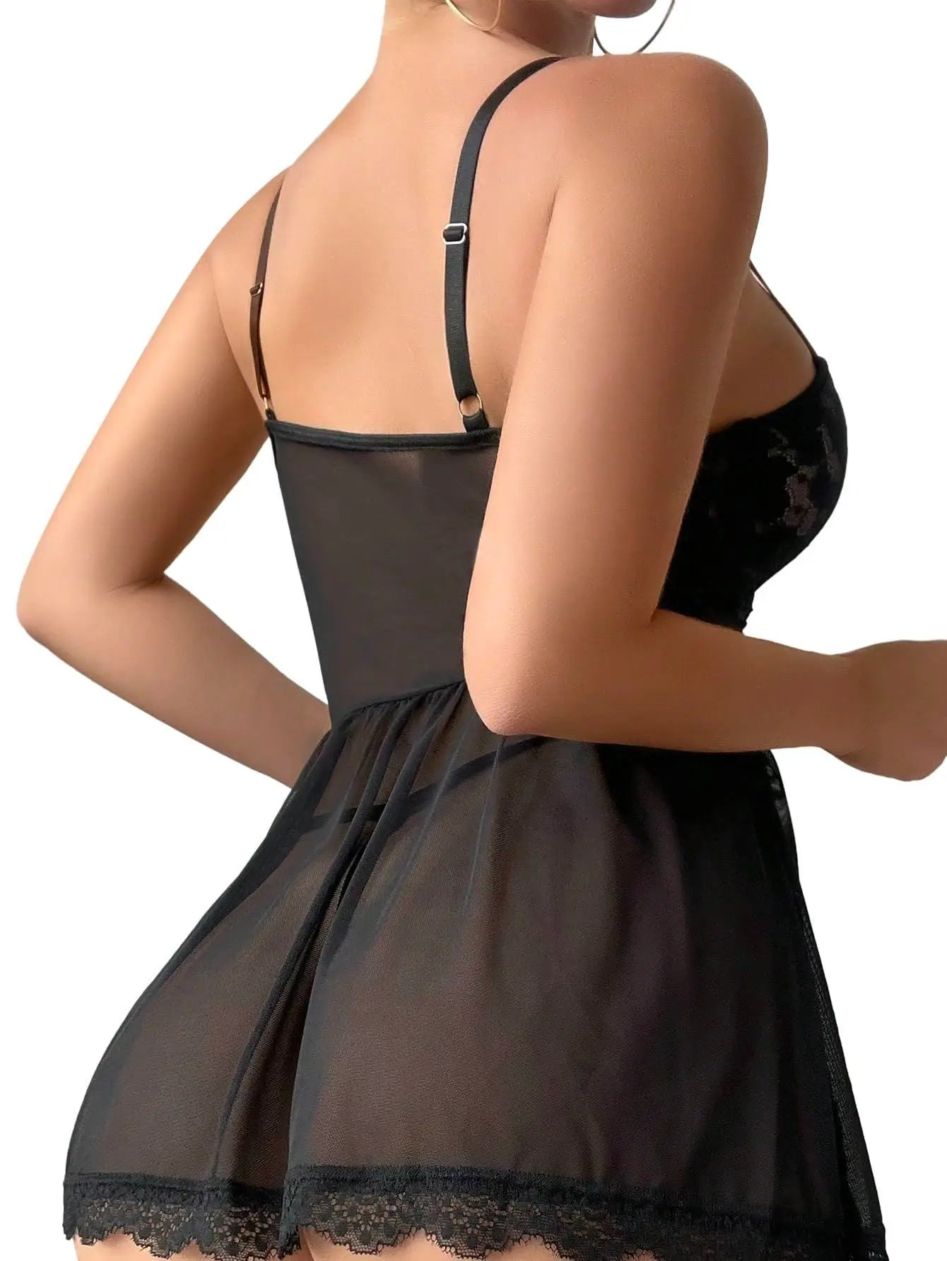 Conjunto de lencería Sexy de encaje, ropa interior erótica de encaje Porno transparente, conjunto de sujetador Sexy y conjunto de liga, lencería Sexy, ropa de dormir erótica caliente
