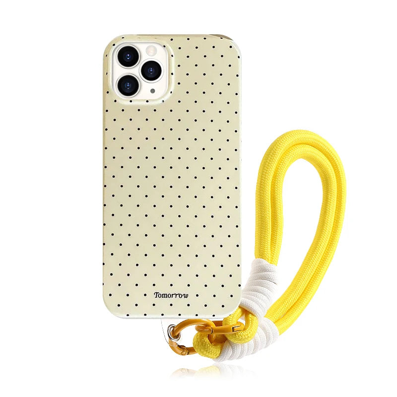 Funda de teléfono móvil pequeña y fresca de lunares INS para iPhone 17 16 15 14 13 12 Pro Max 11 funda ultrafina a prueba de golpes para iPhone Air