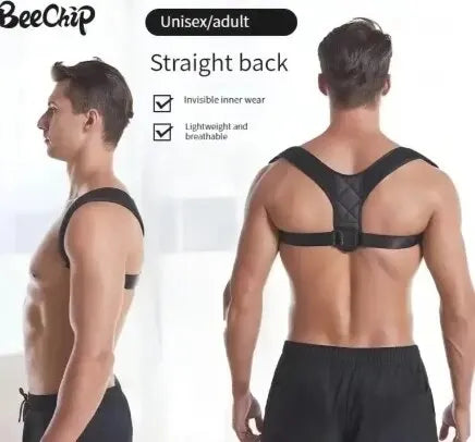 Cinturón corrector de postura de espalda Prevención de jorobado Corrección de postura sentada Modelado corporal transpirable unisex