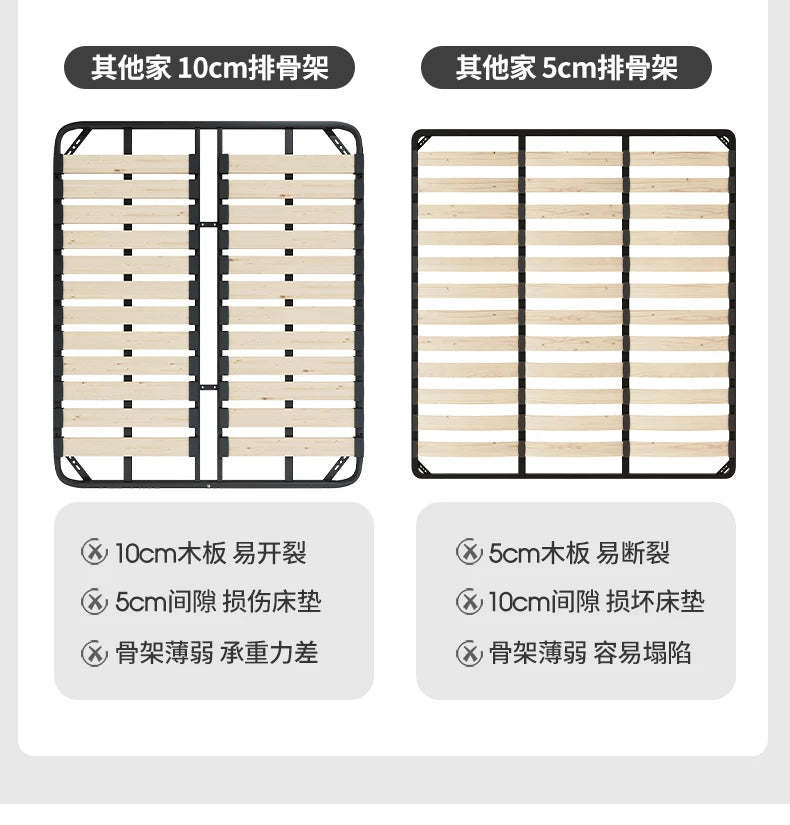 Tatami italiano de cuero Artificial de 180x200cm, cabecero alto, muebles de cama doble de lujo, juegos de cama con marco queen, muebles completos
