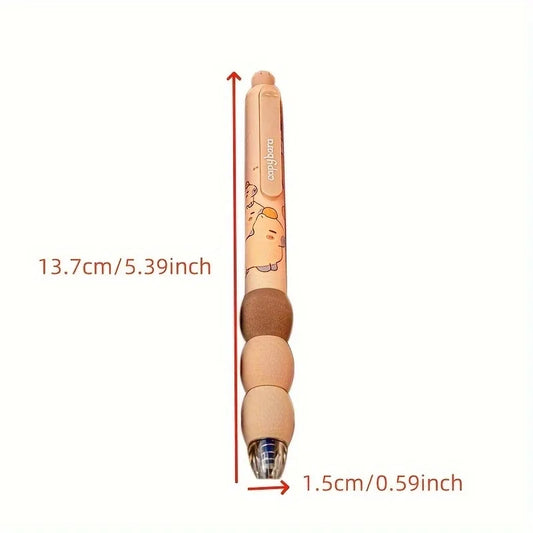 4er-Set aus löschbaren Gelstiften mit Capybara-Motiv, 0,5 mm Spitze, weicher Griff, perfektes Geschenk, Büro- und Schulbedarf