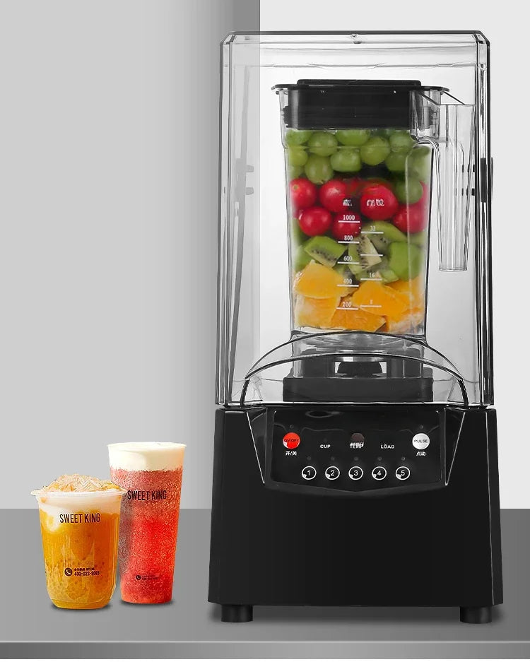 Máquina de ruptura de pared comercial, herramienta de leche de soja, leche, tienda de té, cubierta de cinturón de aislamiento acústico, máquina de jugo de hielo de arena