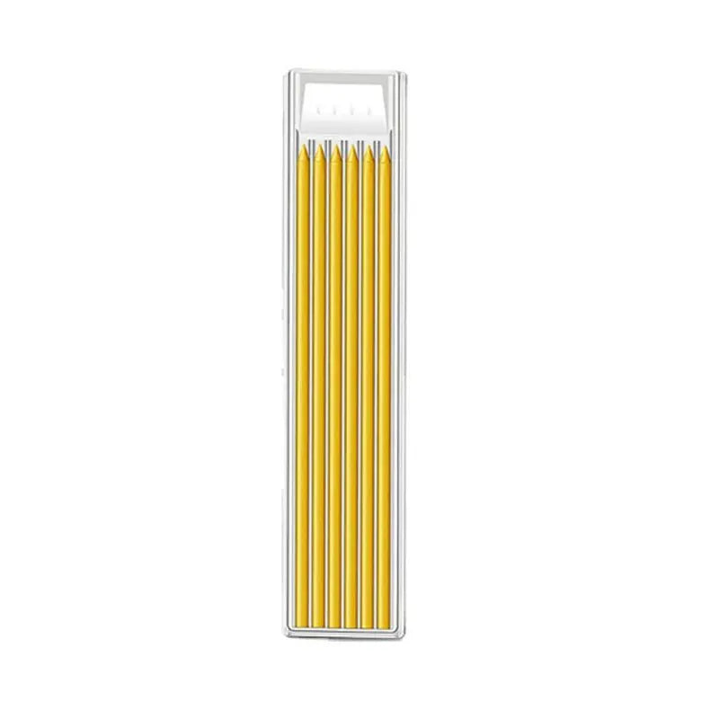 Lápiz mecánico de carpintero sólido de 2,8mm con afilador para construcción de carpintería, lápiz de carpintero de cabeza larga, suministro de papelería