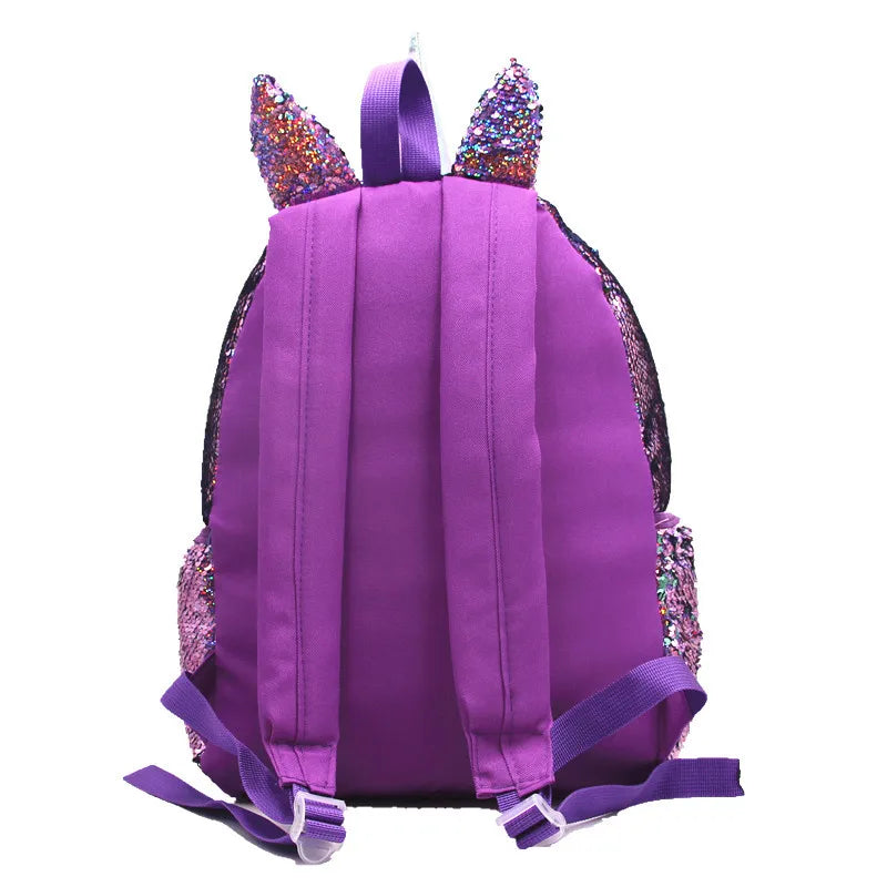 Mochila de lentejuelas de gran capacidad de unicornio para niños, Mochila de dibujos animados para estudiantes, Mochila informal con lentejuelas, mochilas para volver a la escuela