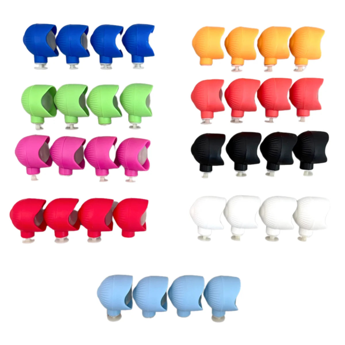 8 luces LED de PVC para zapatos, accesorios ideales para caminar de noche, acampar y pasear perros, luces para zapatos, 3 modos de iluminación
