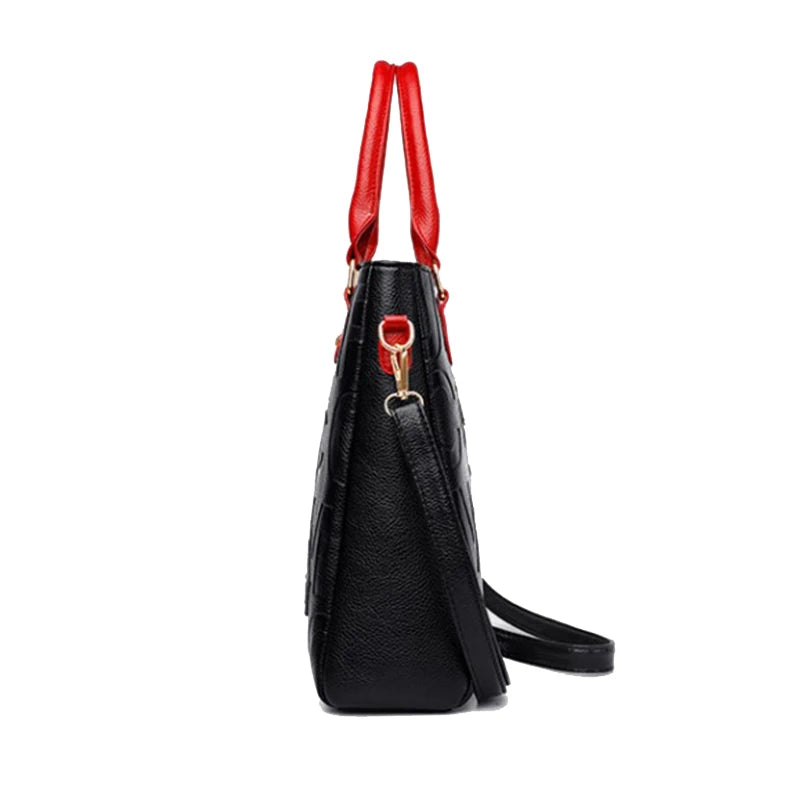 Bolsos cruzados informales de cuero PU para mujer, bolso de mano de diseñador de lujo, bolso de hombro de viaje de gran capacidad