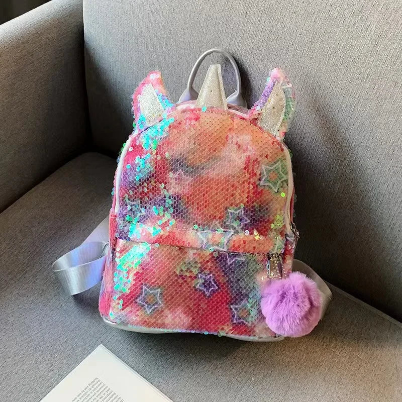 Mochilas escolares con dibujos de unicornios, mochilas bonitas de piel 3D a la moda para niñas, mochila de viaje, mochila escolar para niños, regalo para niños