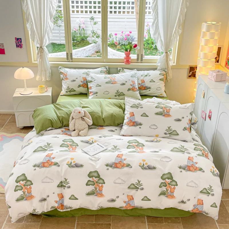 Funda nórdica a rayas amarillas, juego de cama geométrico moderno, funda de edredón para el hogar, funda de edredón de poliéster con 2 fundas de almohada, 3 uds.