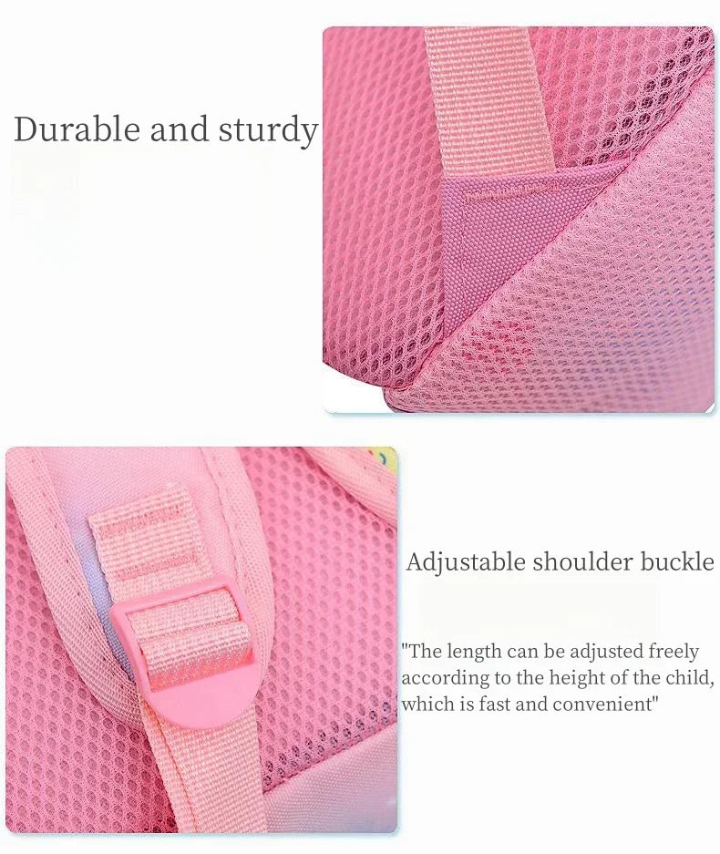 Nueva mochila para niños, bonita mochila escolar con estampado de sirena y unicornio de dibujos animados, mochila escolar ligera para guardería