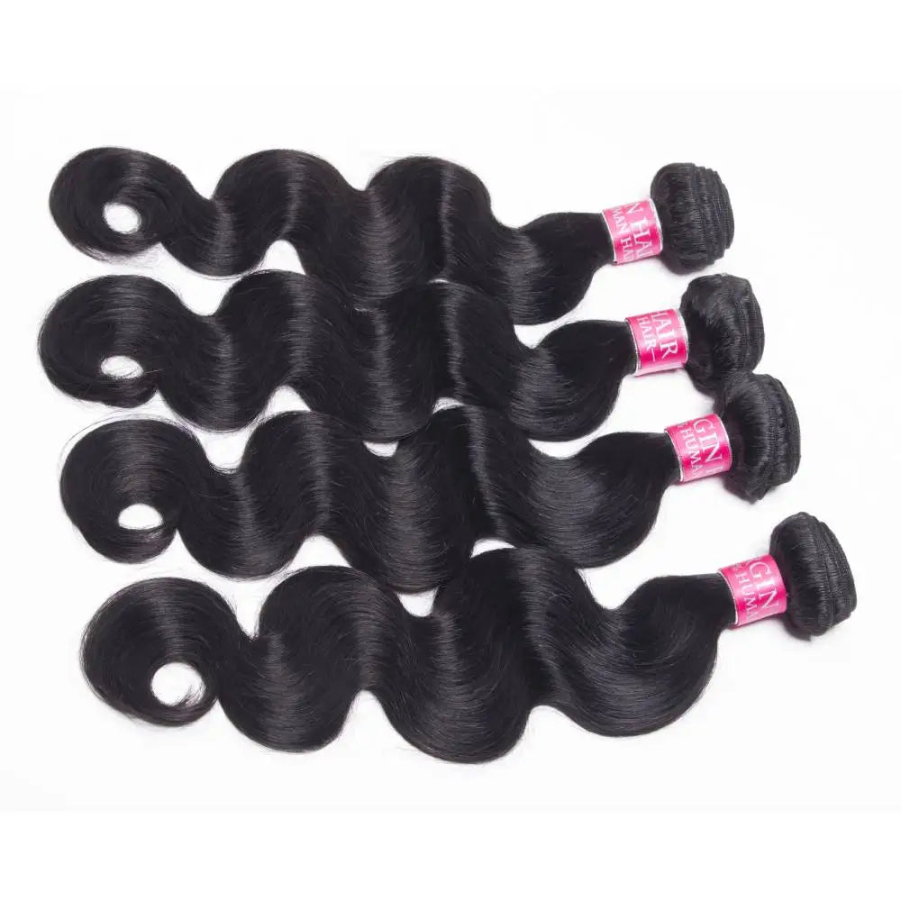 Extensiones de Cabello Humano Brasileño con Ondas Suaves, 1/3/4 Piezas, Negro Natural, 14-30 Pulgadas, Extensiones de Cabello Brasileño Remy