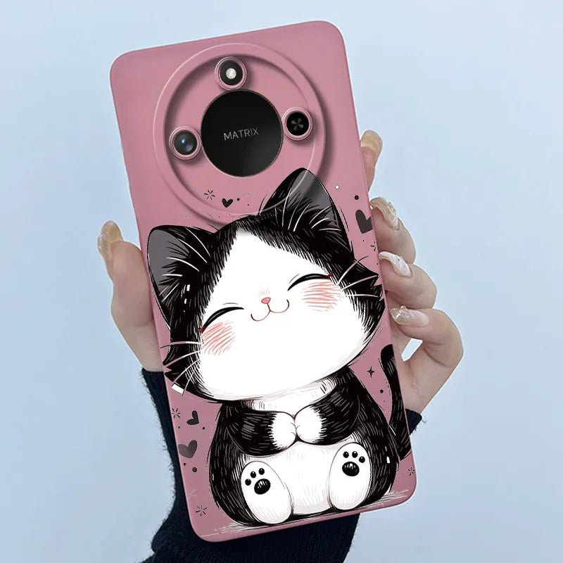 Para Honor X9C Funda de teléfono inteligente X9cSmart Funda de silicona suave dulce moda pintada dibujos animados niños niñas encantadora Funda trasera estampada