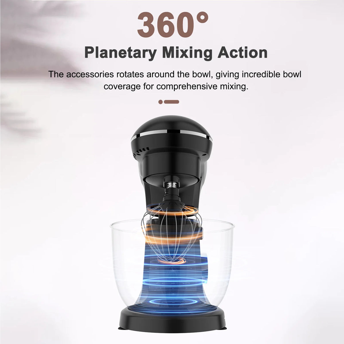 Batidora de Pedestal para Repostería Casera, Amasadora Eléctrica de Gran Capacidad de 5.5L y Batidora de Huevos, Máquina Mezcladora de Alimentos con Accesorios para Mezclar