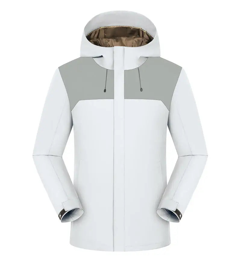 Chaqueta de invierno con calefacción de grafeno, abrigo de esquí impermeable a prueba de viento, Parka de montañismo con aislamiento de algodón, logotipo personalizado gratis