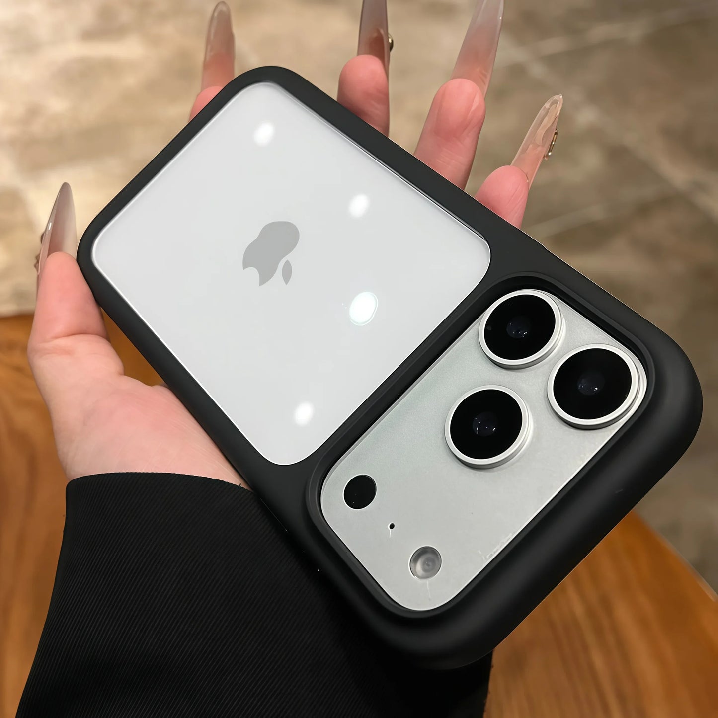 Funda Transparente de Silicona de Lujo con Bordes Suaves para iPhone 17, 17 Pro, 17 Pro Max, Resistente a Impactos, con Panel Trasero Rígido