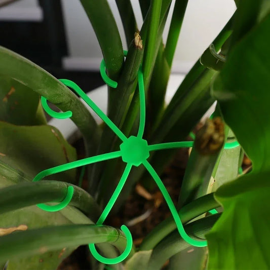 Marco de soporte antienredos para plantas de 4 piezas, soporte para plantas verdes/marco de fijación hidropónico para flores/marco para tallos de plantas/marco para macetas