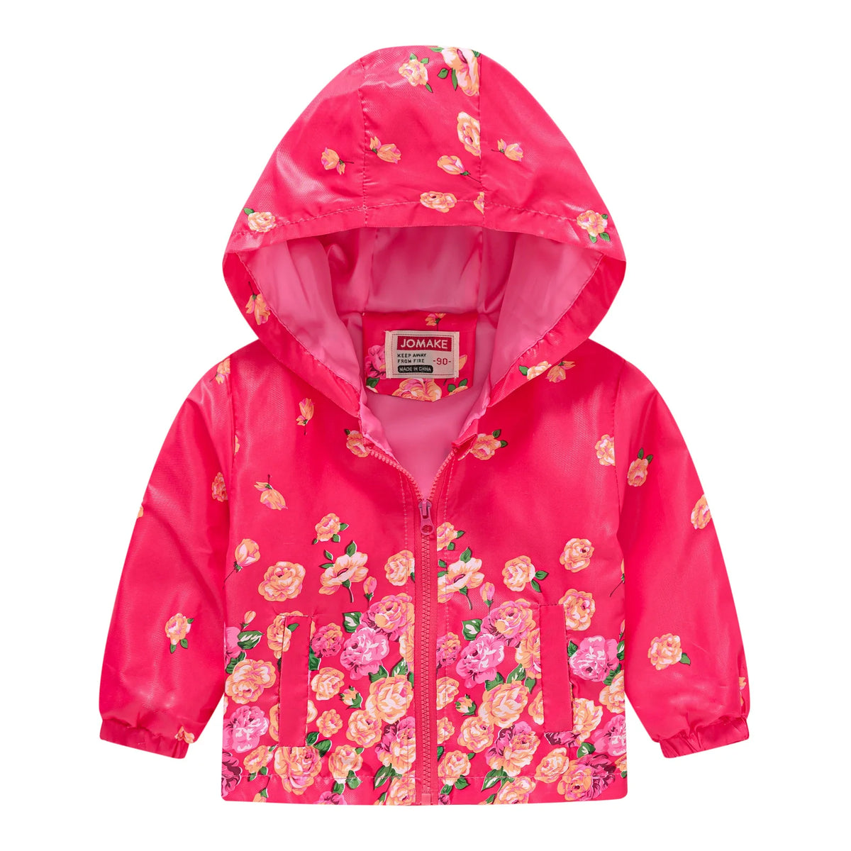 Chaqueta impermeable con capucha para niños y niñas, cortavientos con cremallera y estampado de dinosaurio de dibujos animados, a la moda, novedad