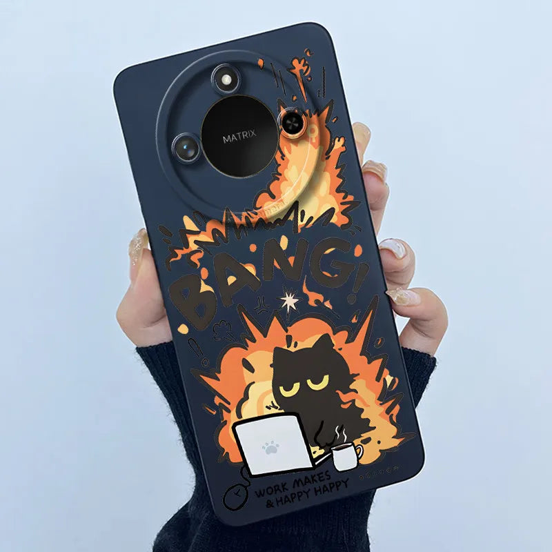 Para Honor X9C Funda de teléfono inteligente X9cSmart Funda de silicona suave dulce moda pintada dibujos animados niños niñas encantadora Funda trasera estampada