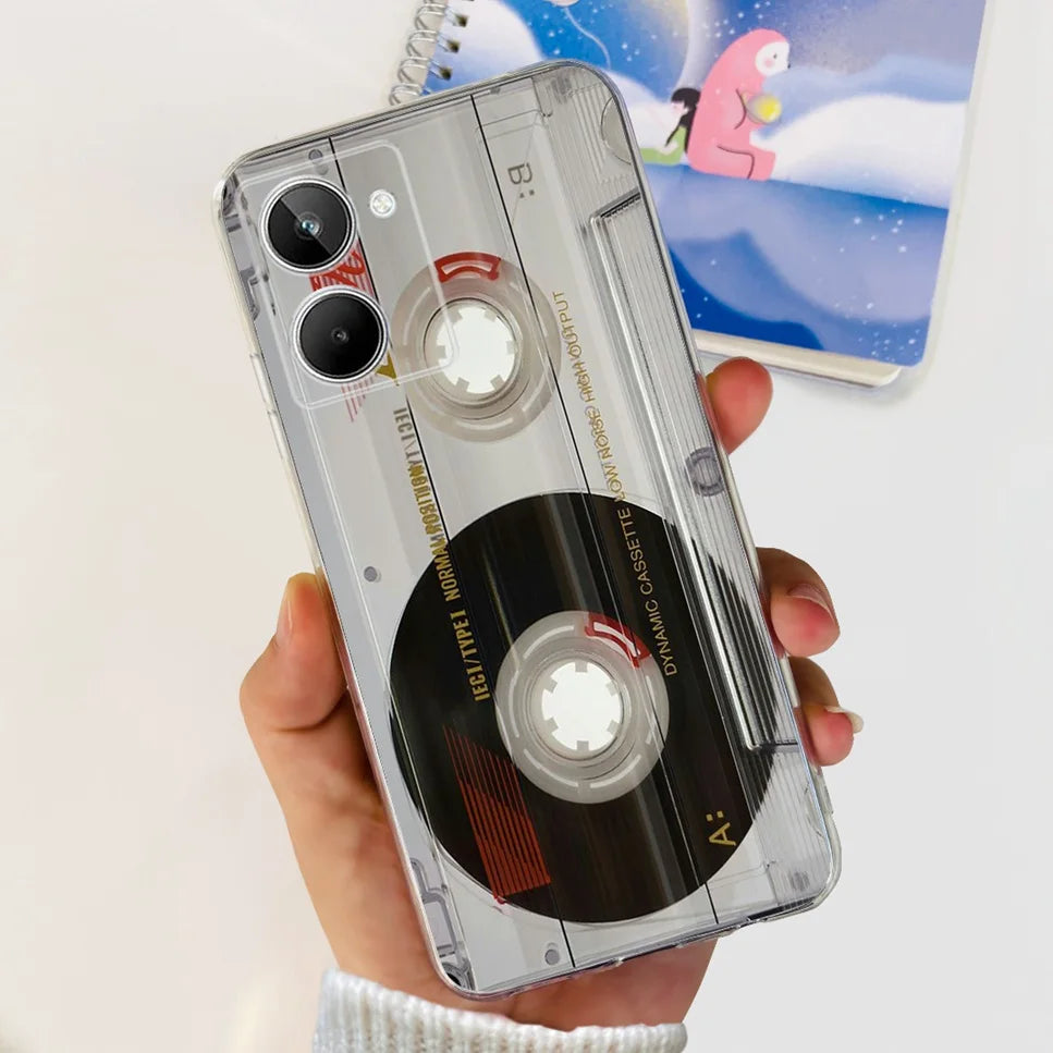 Para Realme 10 4G RMX3630 funda de teléfono suave de silicona TPU a prueba de golpes para Realme 10 funda protectora trasera con diseño de dibujos animados bonitos