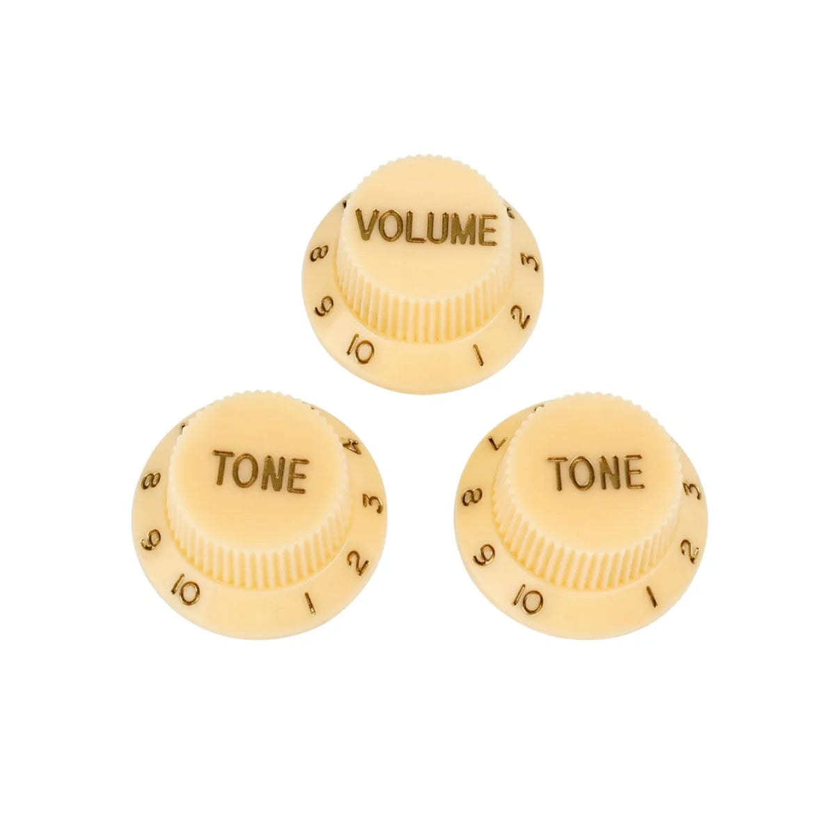 Miwayer 3 unids/set perillas de guitarra de plástico/2T1V perillas de Control de tono de volumen tapas de sombrero de copa/para piezas de guitarra eléctrica ST SQ