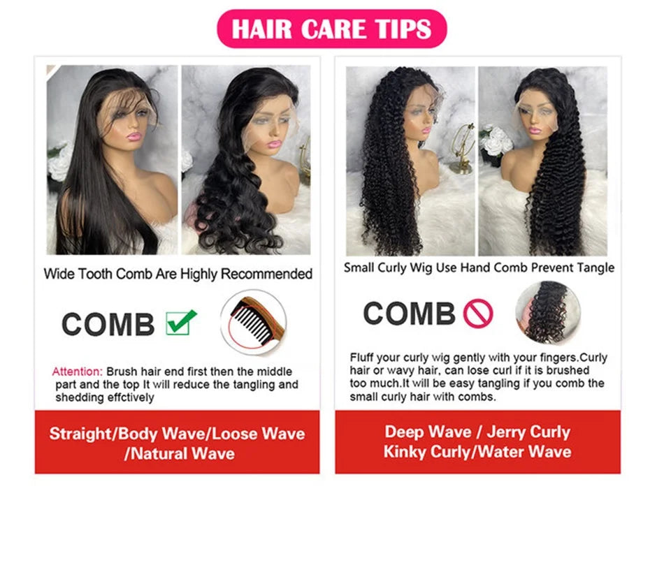 Peluca de cabello humano ondulado de 40 pulgadas, 13x4 13x6, con encaje frontal transparente HD, pelucas de cabello humano con encaje frontal 360 para mujeres negras