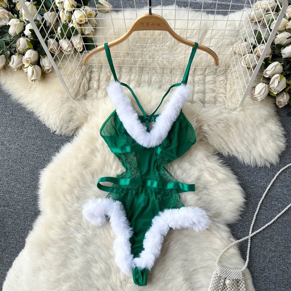 Ropa de dormir para fiesta de San Valentín, Catsuits combinados, peleles de tiras de malla eróticos íntimos ajustados, monos de mujer, lencería, conjuntos sexys